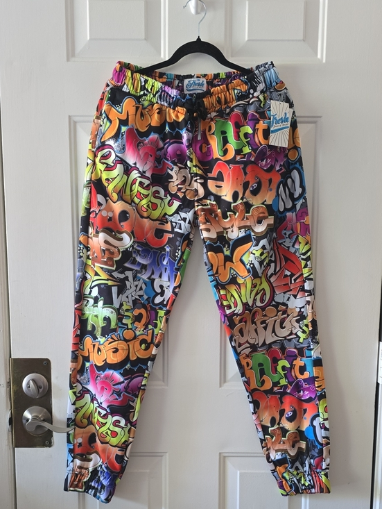 fresh Other - fresh Multicolor Graffiti Print Joggers